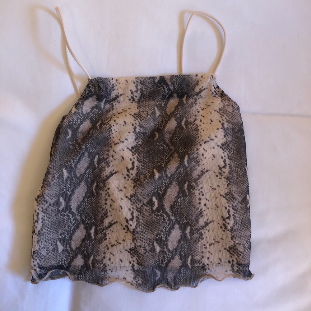 2 snake skin tops